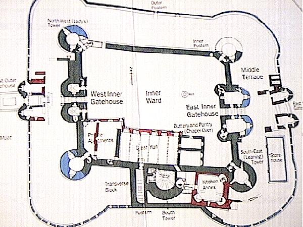 Caerphilly Castle Ground Plan